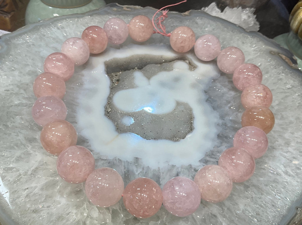 Beautiful morganite 20mm large round gemstones beads
