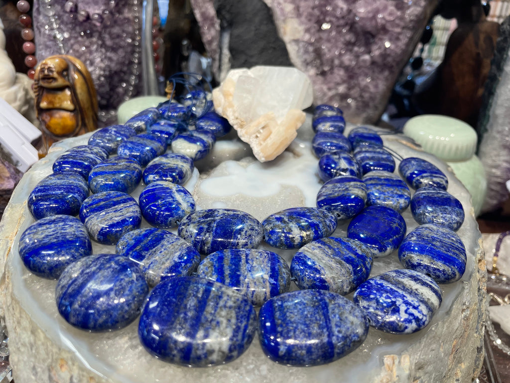 Huge lapis lazuli tumble 20x30mm gemstone beads