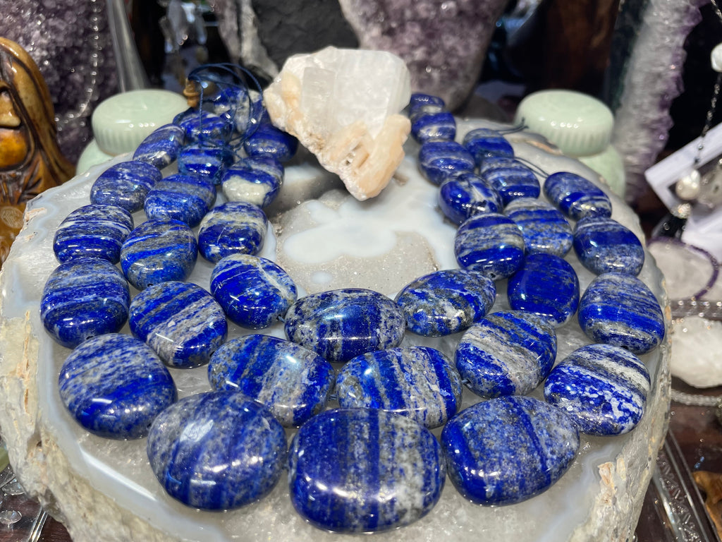 Huge lapis lazuli tumble 20x30mm gemstone beads