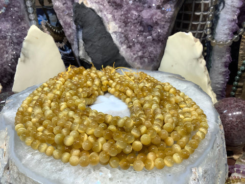 8mm Top Quality Golden Chatoyant  tiger eye round gemstone beads