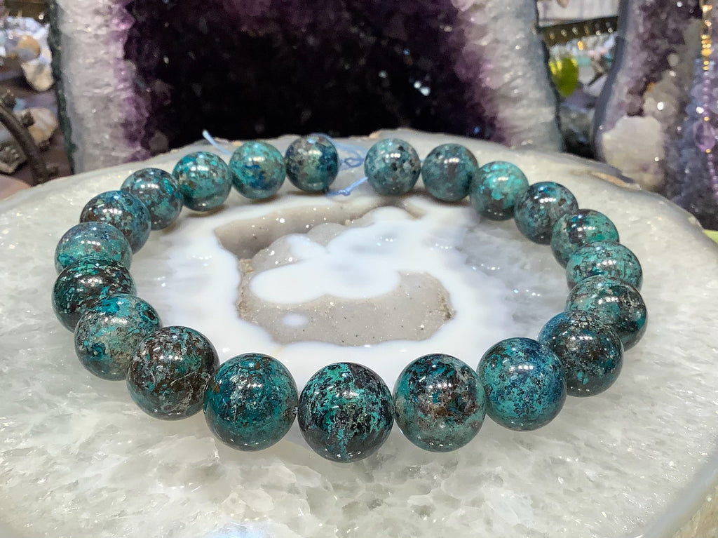 20mm Beautiful Natural Chrysocolla Round Gemstone Beads