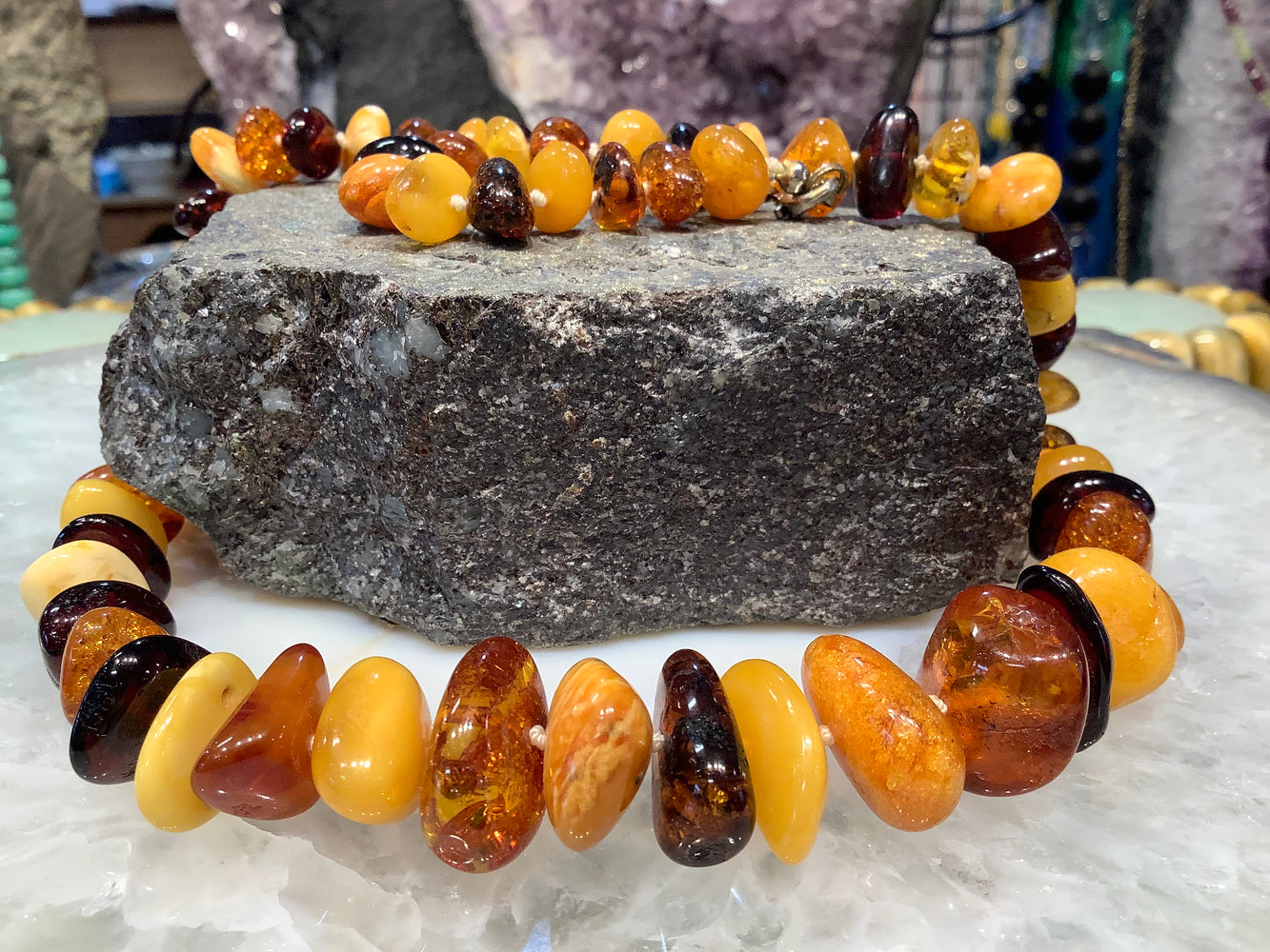 Superb Baltic Multicolor Amber Nugget Gemstone Beads