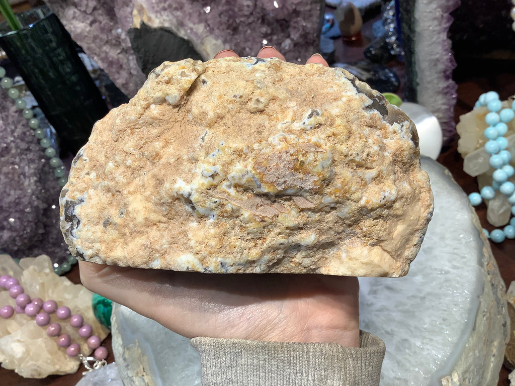 Agate drusy geode gemstone specimen