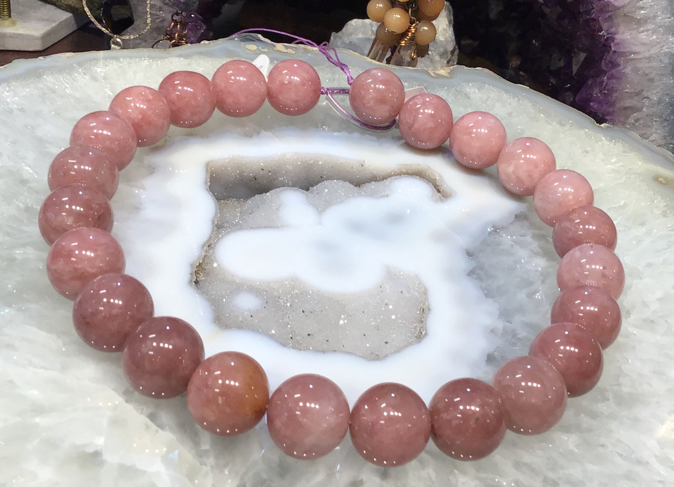 17mm Morango quartz round gemstone beads