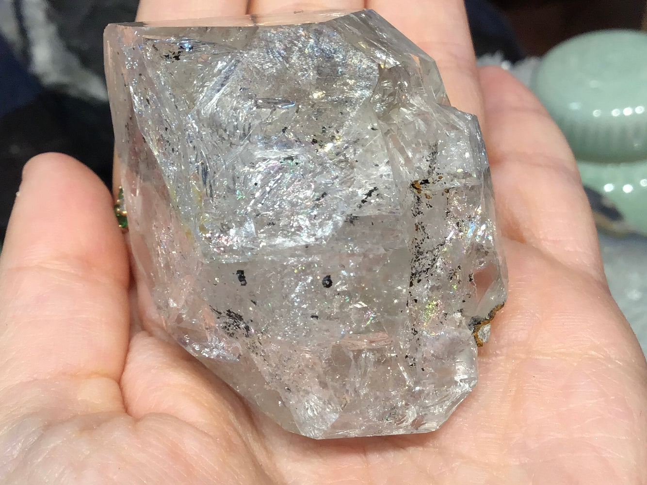 Herkimer quartz diamond gemstone specimen