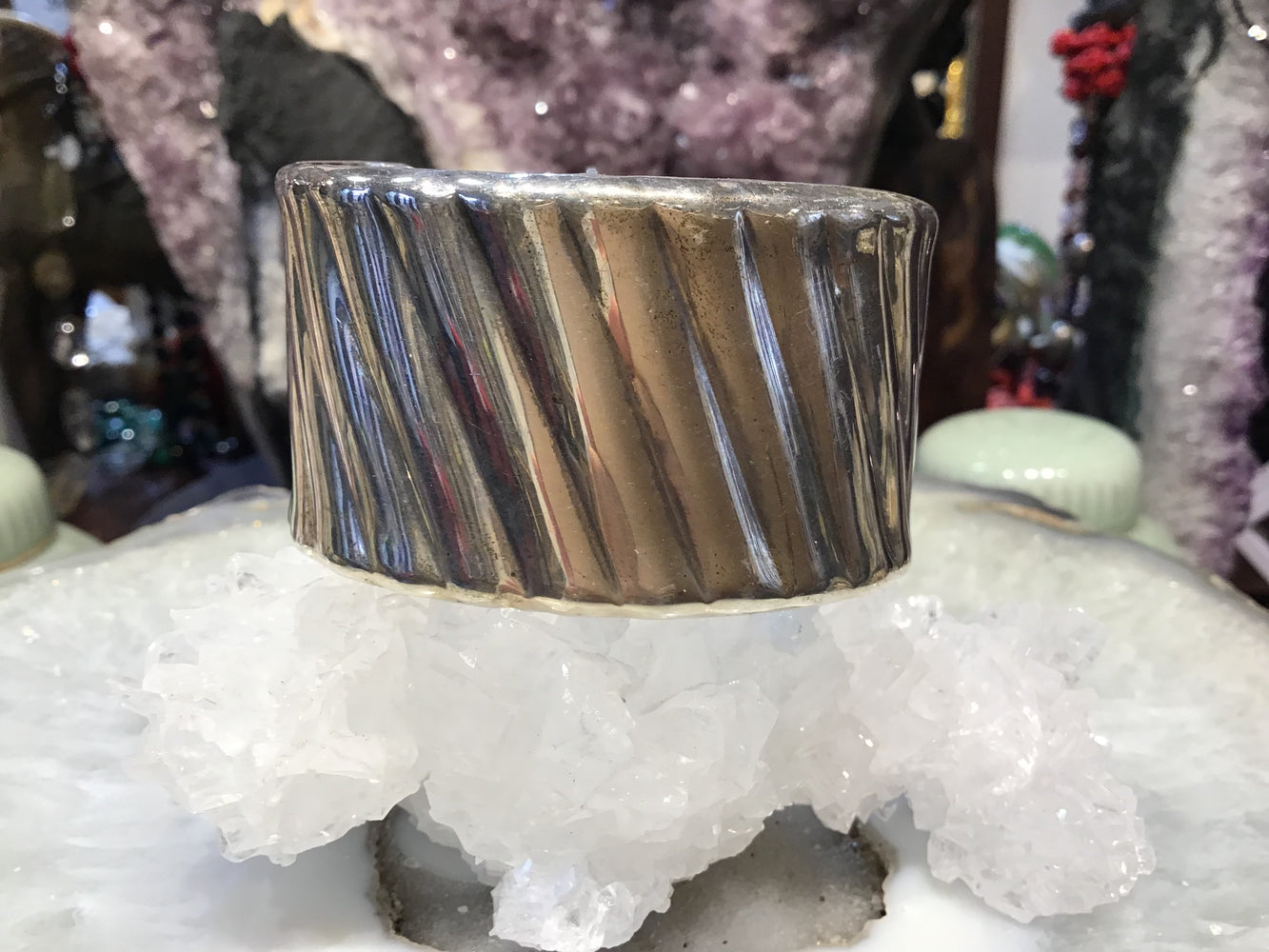 Vintage Mexican sterling silver cuff bracelet