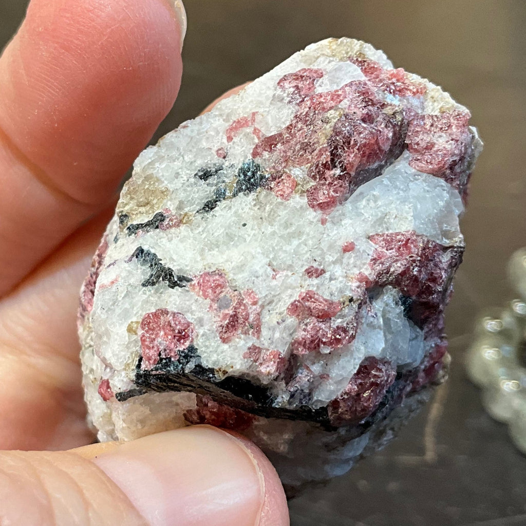 Natural Pink Eudialyte Rough Specimen ( 2 x 1 1/4 inches)