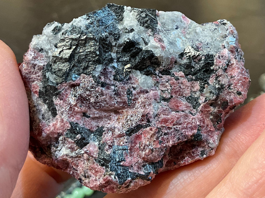 Natural Pink Eudialyte Rough Specimen ( 2 1/4 x 1 1/2)