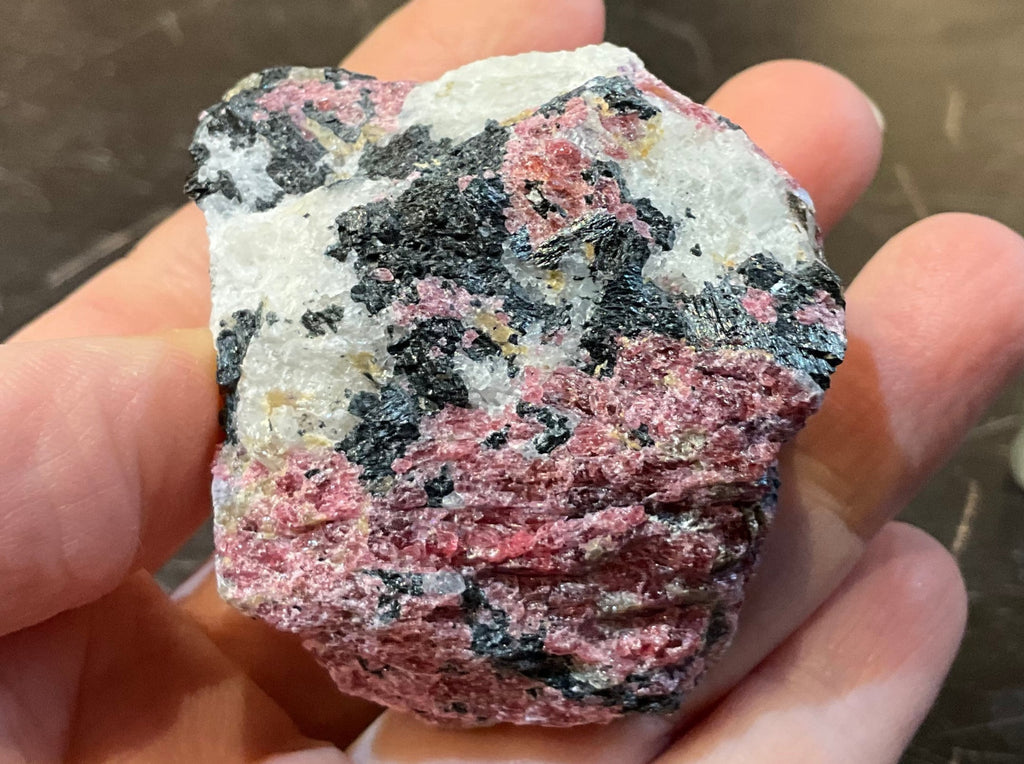 Natural Pink Eudialyte Rough Specimen ( 2 1/4 x 1 1/2)