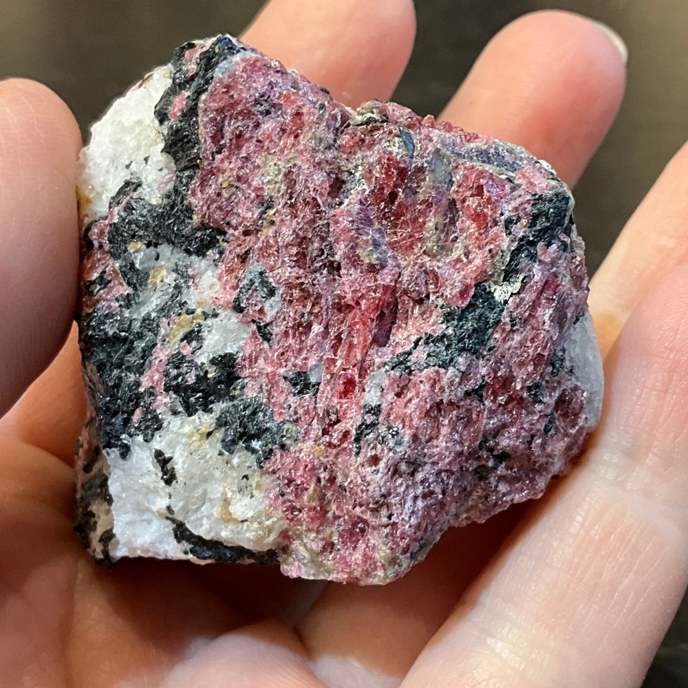 Natural Pink Eudialyte Rough Specimen ( 2 1/4 x 1 1/2)