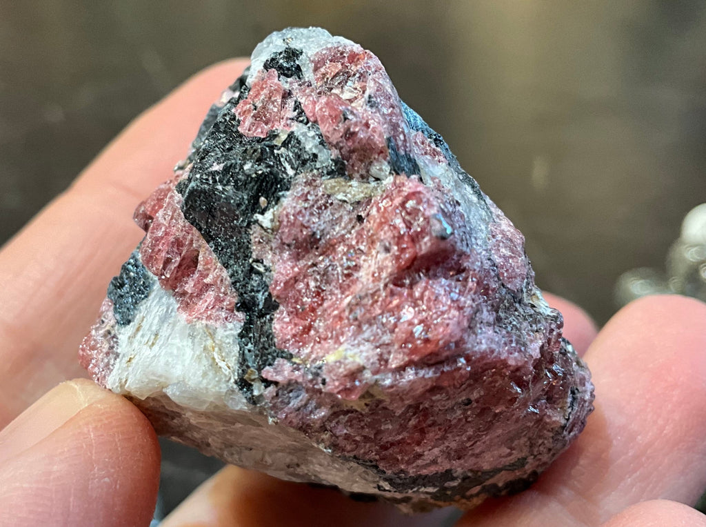 Natural Pink Eudialyte Rough Specimen ( 2 1/4 x 1 1/2)