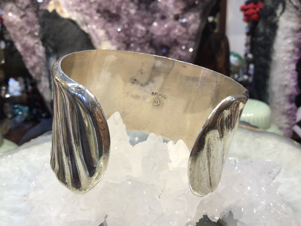 Vintage Mexican sterling silver cuff bracelet