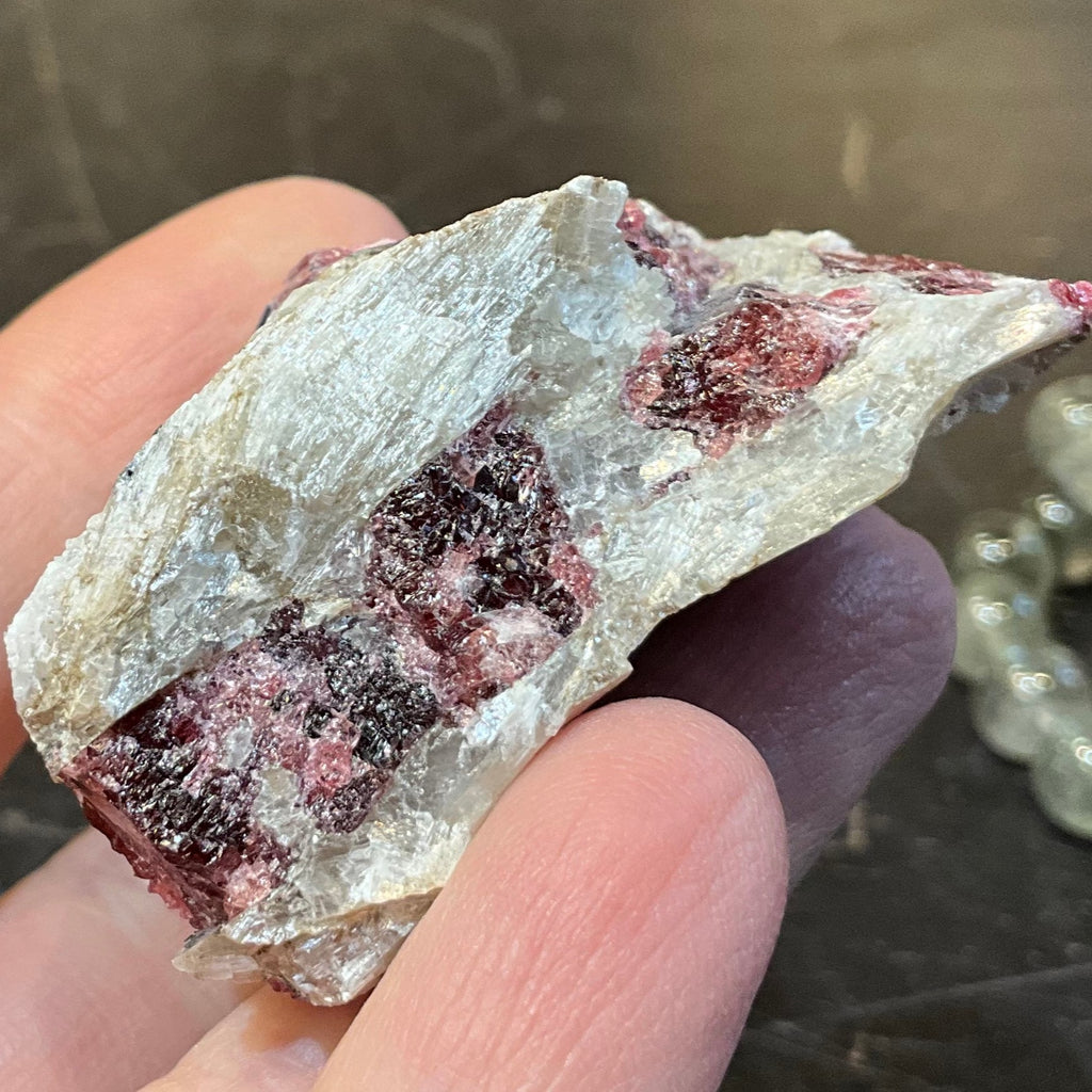 Natural Pink Eudialyte Rough Specimen ( 2 x 1 1/4 inches)