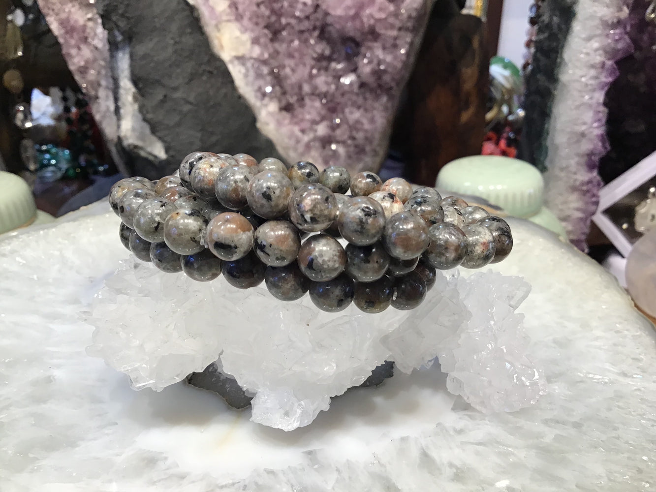 Yooperlite 8mm gemstone bracelet