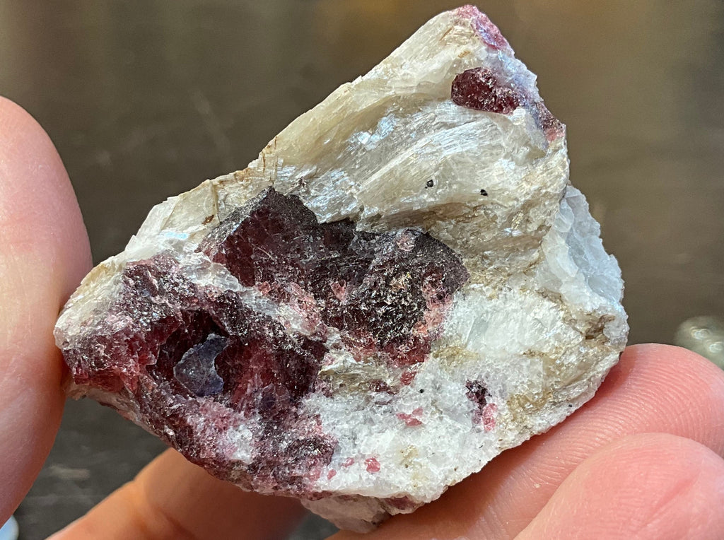 Natural Pink Eudialyte Rough Specimen ( 2 x 1 1/4 inches)