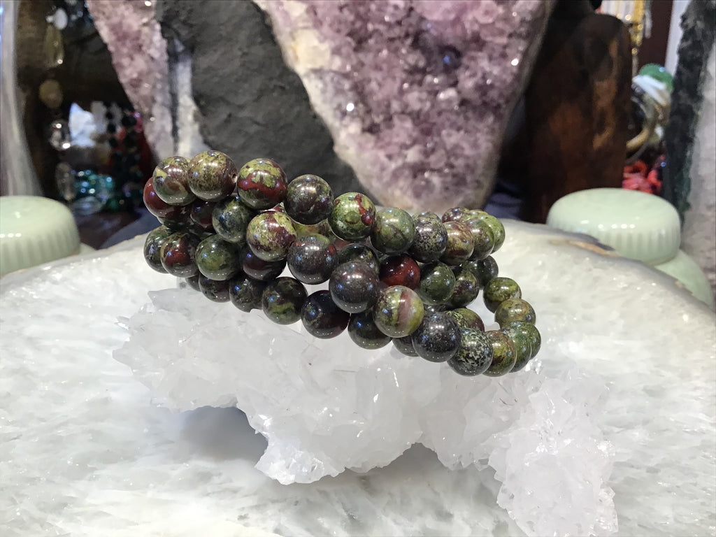 Bloodstone 8mm gemstone bracelet