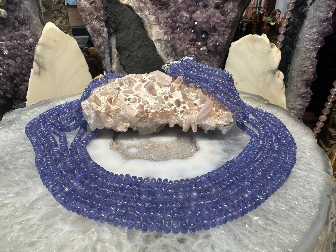 Tanzanite 4.5-5.5mm smooth rondelle gemstone