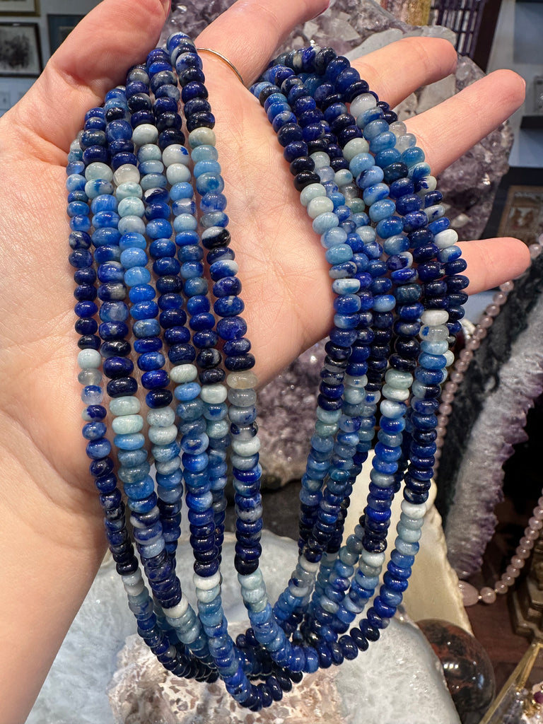 Afghanite 5-6mm smooth rondelle gemstone