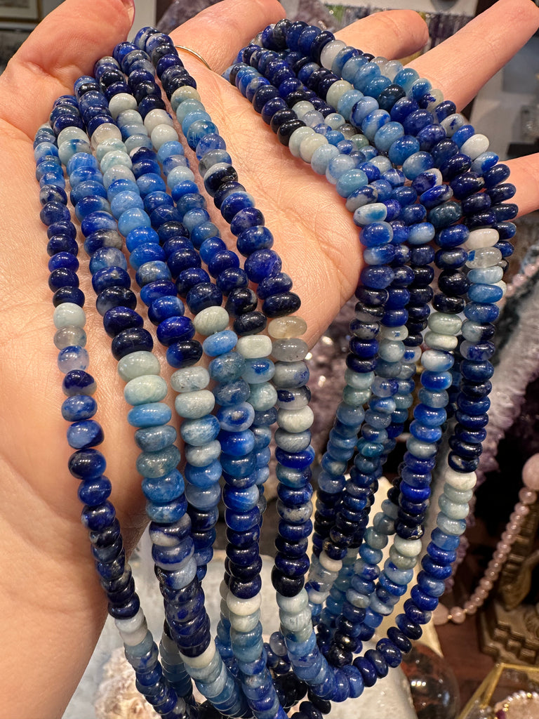 Afghanite 5-6mm smooth rondelle gemstone