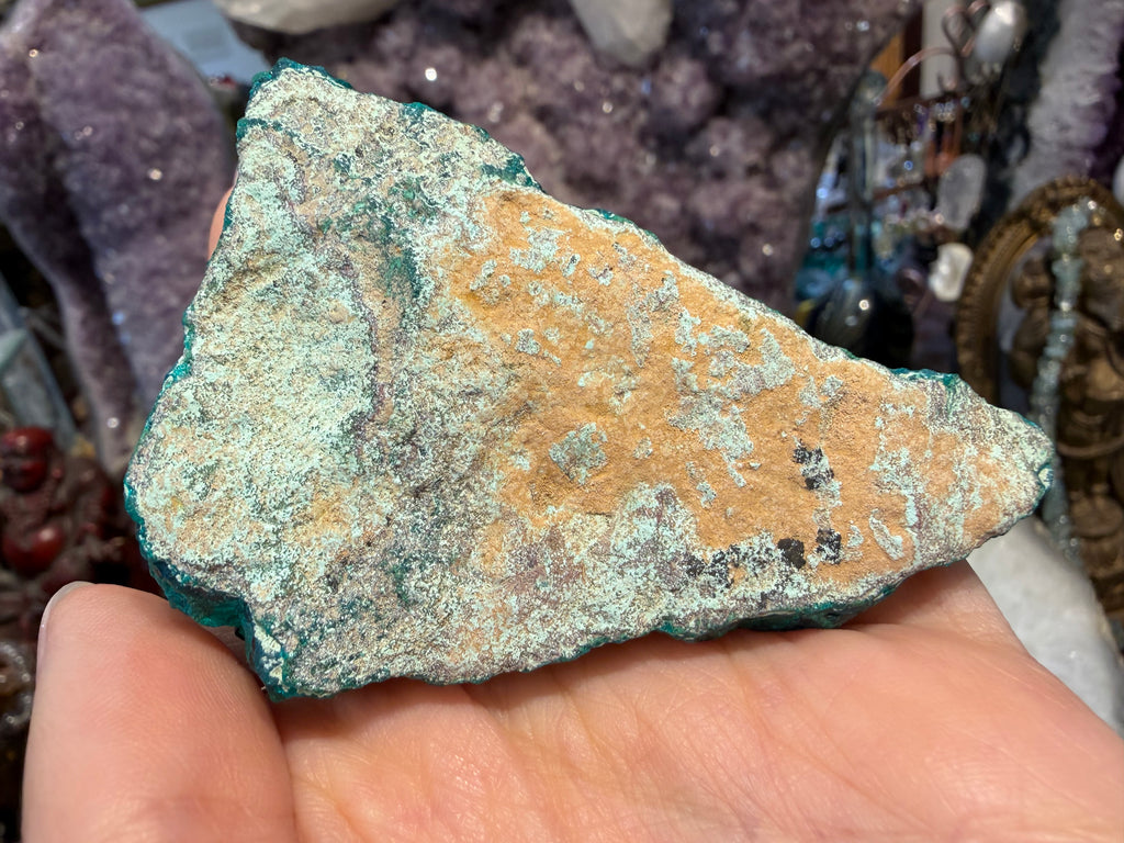 Rare dioptase & malachite specimen