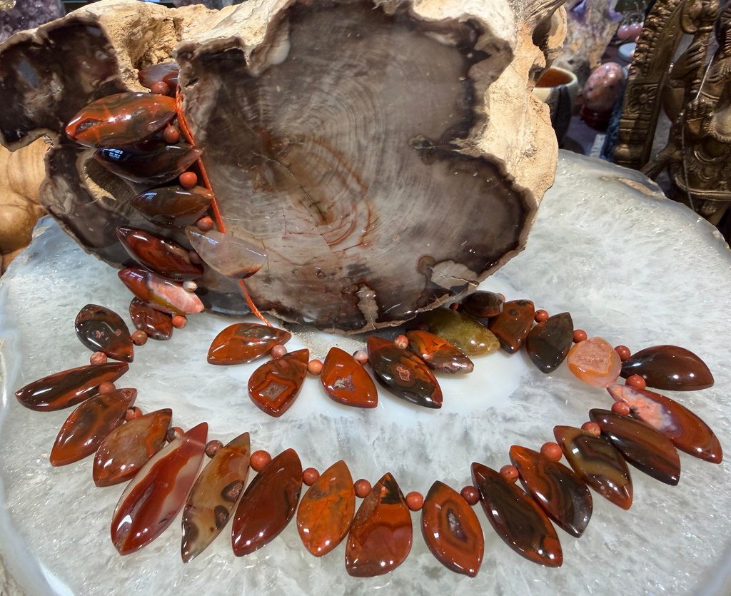 Superb Red condor agate top drilled gemstone pendant beads