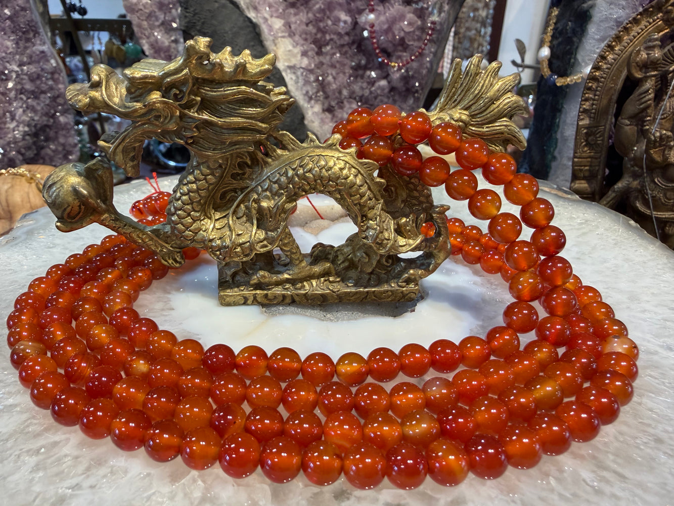 Red agate 8mm gemstones