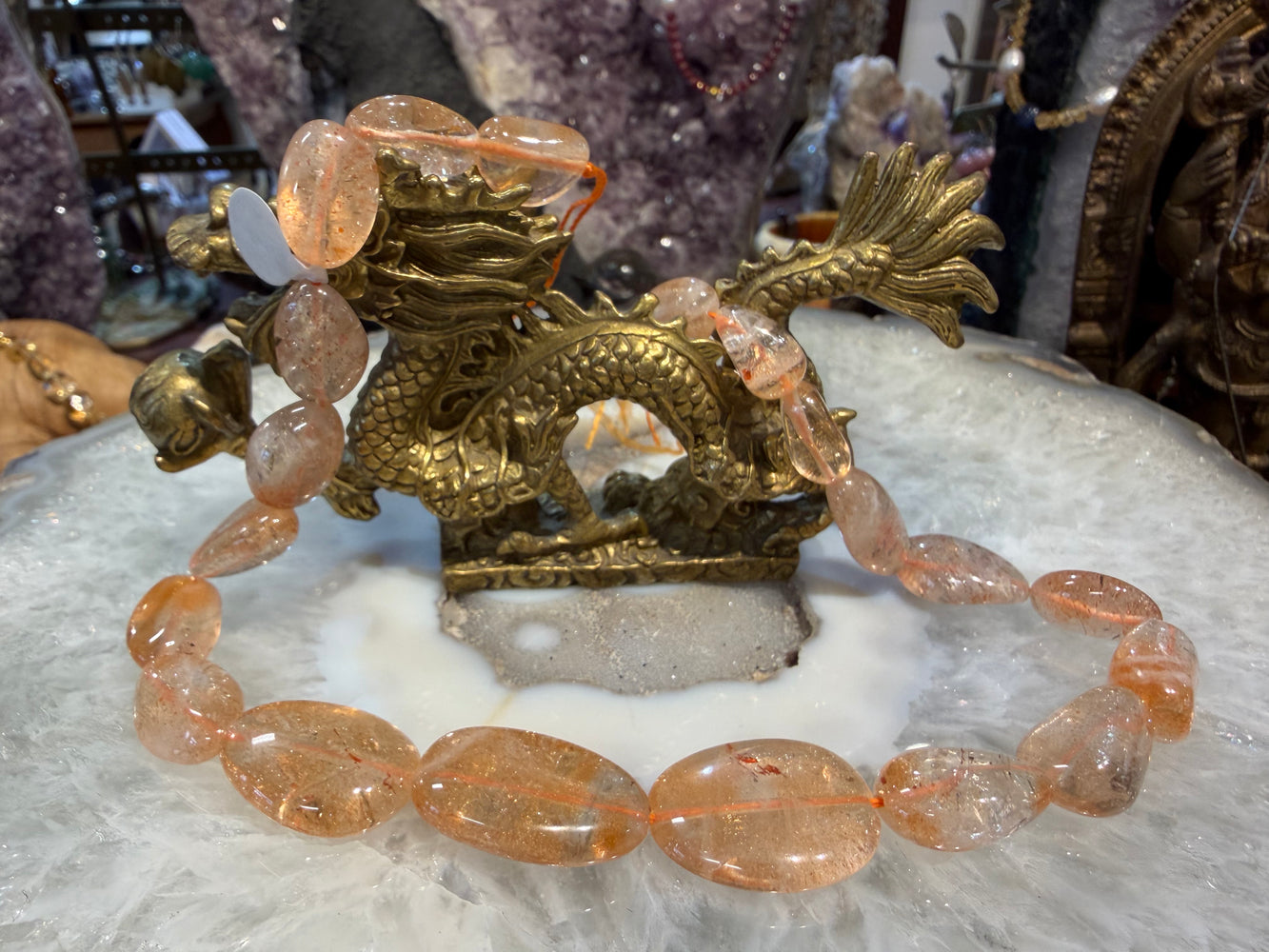 Gorgeous sunstone 15-25mm tumble gemstone beads