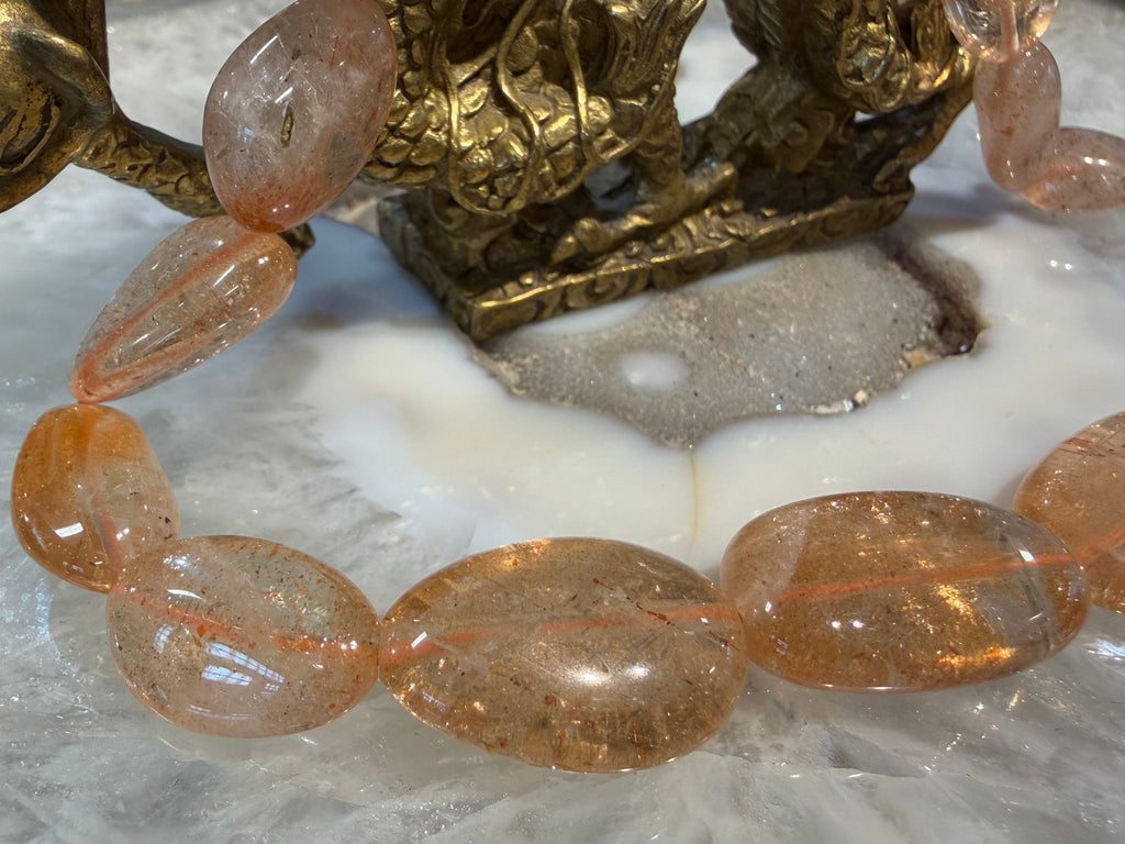 Gorgeous sunstone 15-25mm tumble gemstone beads