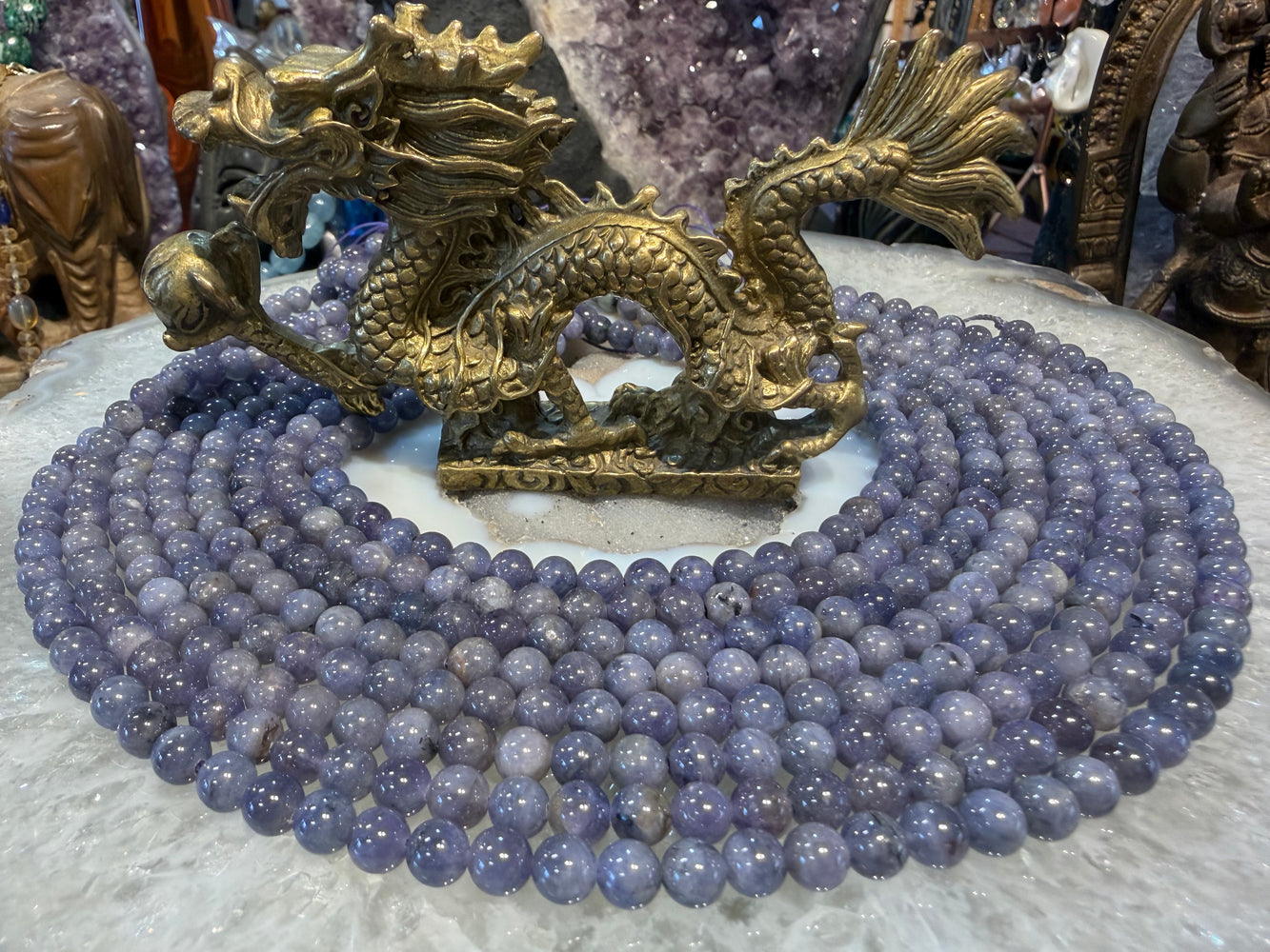 Tanzanite 6mm round gemstones beads