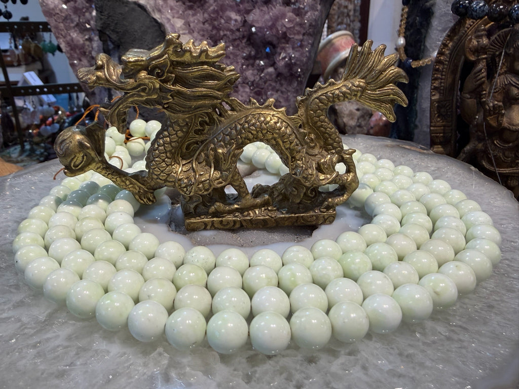 10mm Lemon chrysoprase gemstones beads