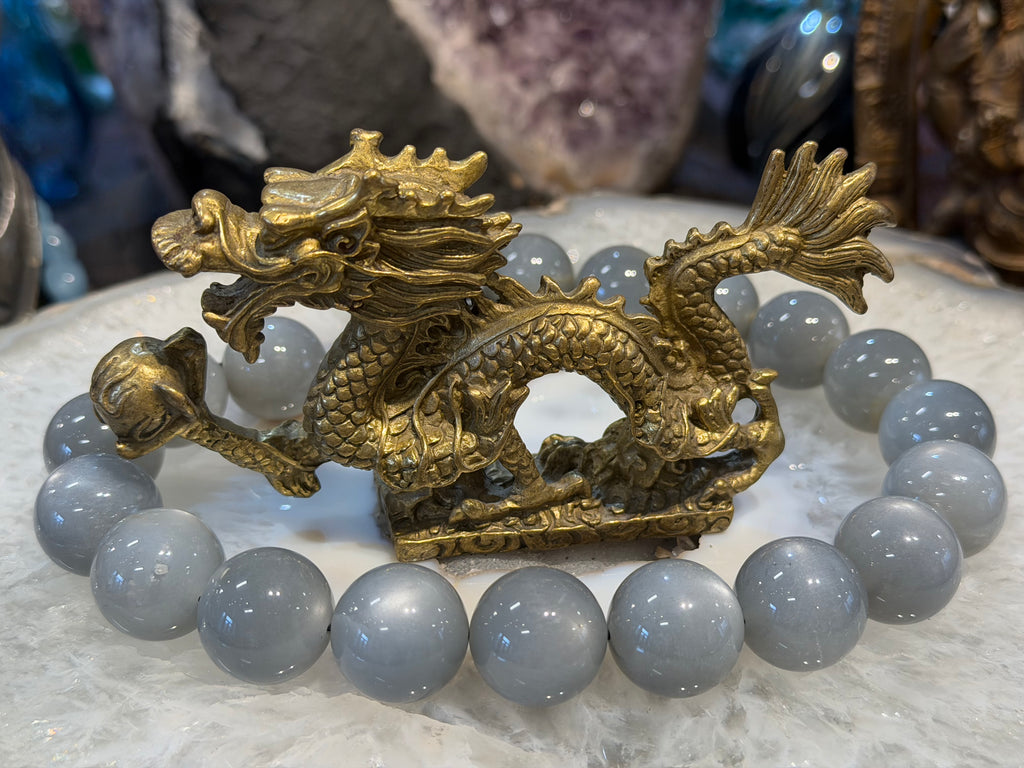 Perles de pierre de lune pêche de qualité supérieure de 20 mm