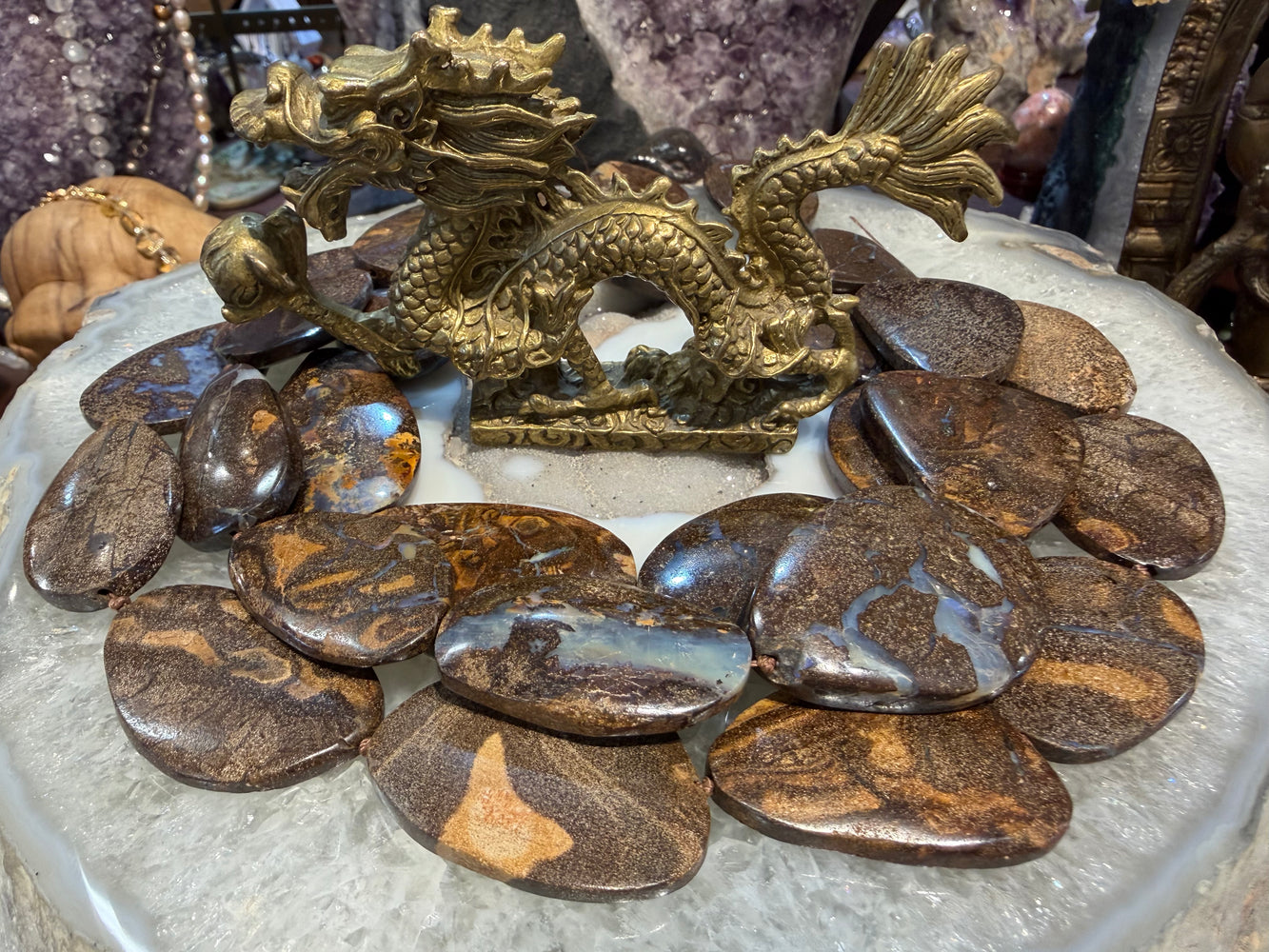 Huge Boulder opal slice 35-50mm gemstones