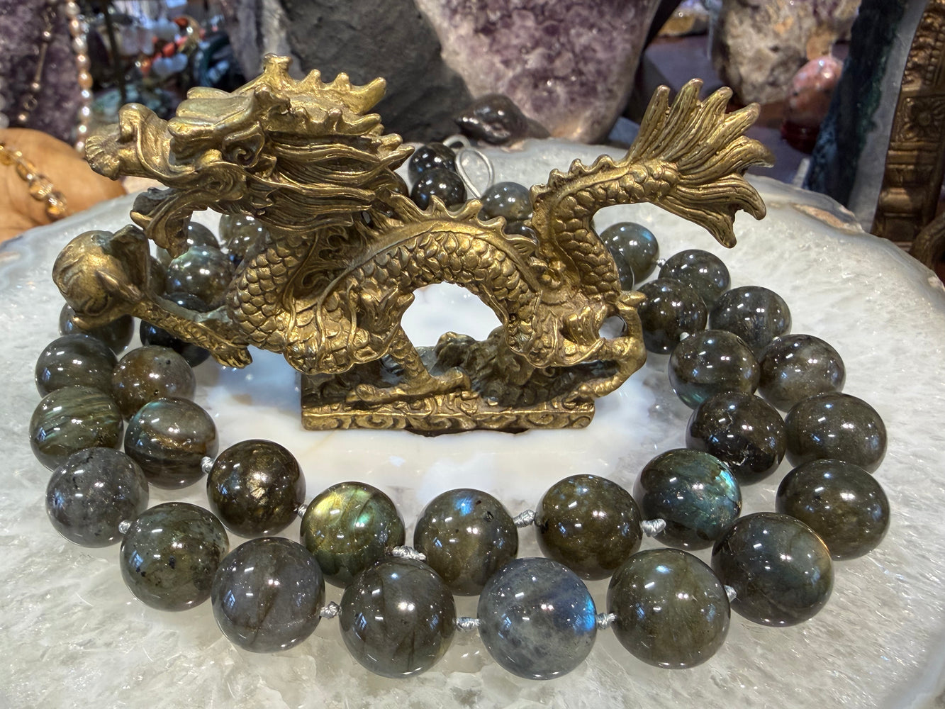 Labradorite flash 17mm gemstones beads