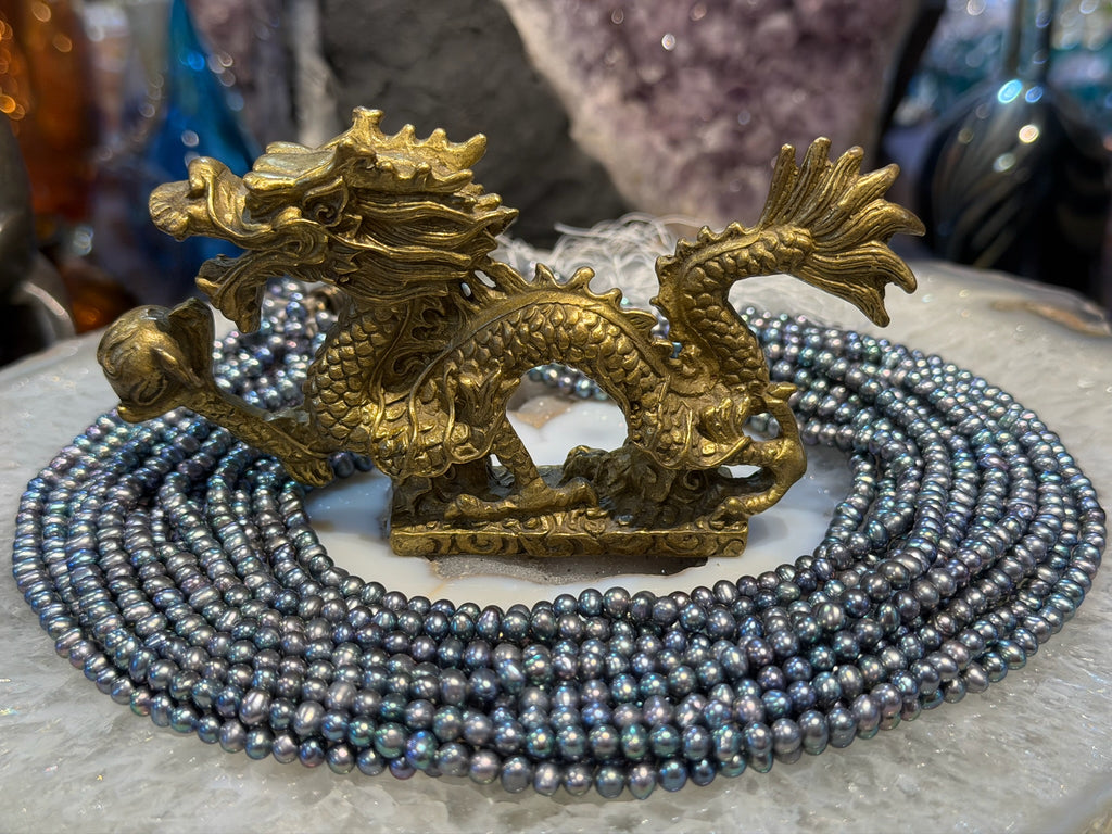 4mm seed peacock freshwater pearl beads