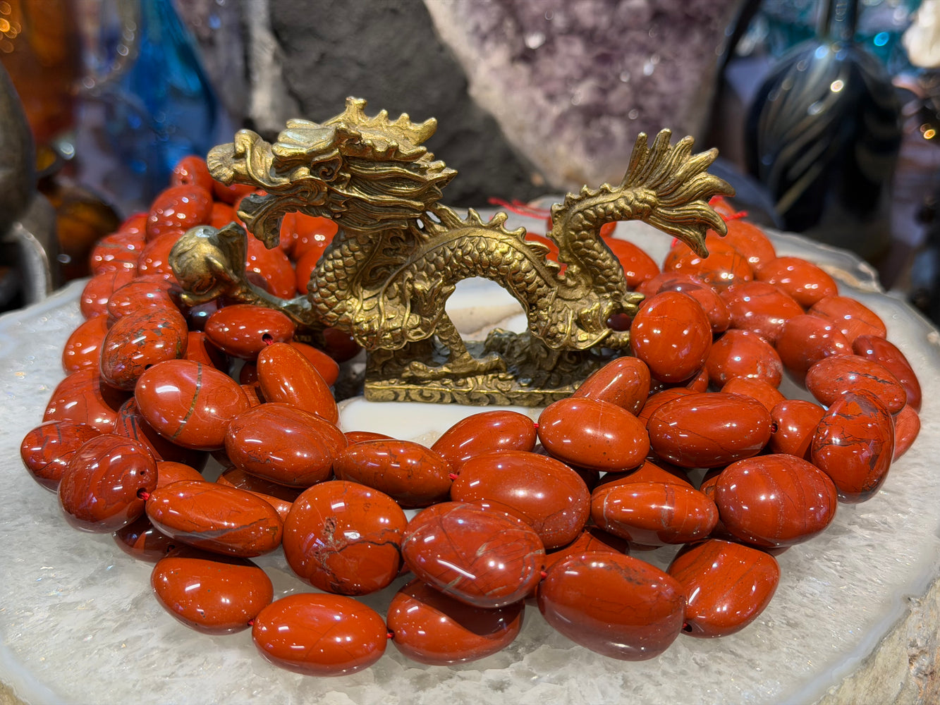 Large Red jasper tumble gemstones