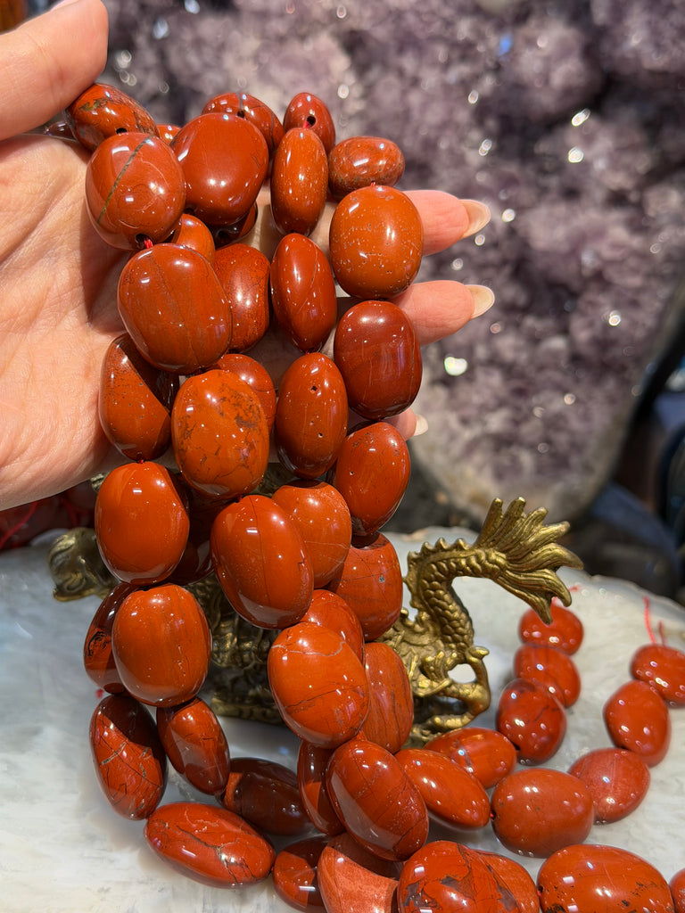 Large Red jasper tumble gemstones