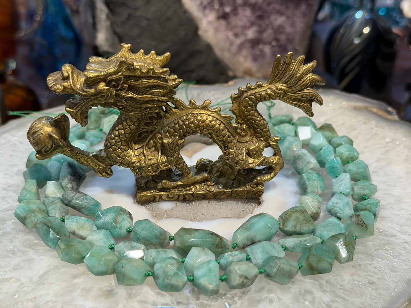 Natural Green Emerald Faceted Gemstone Beads