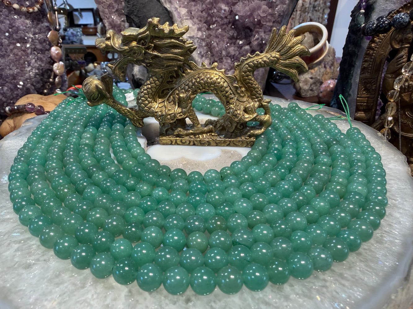 Natural Green Aventurine 8mm gemstones beads