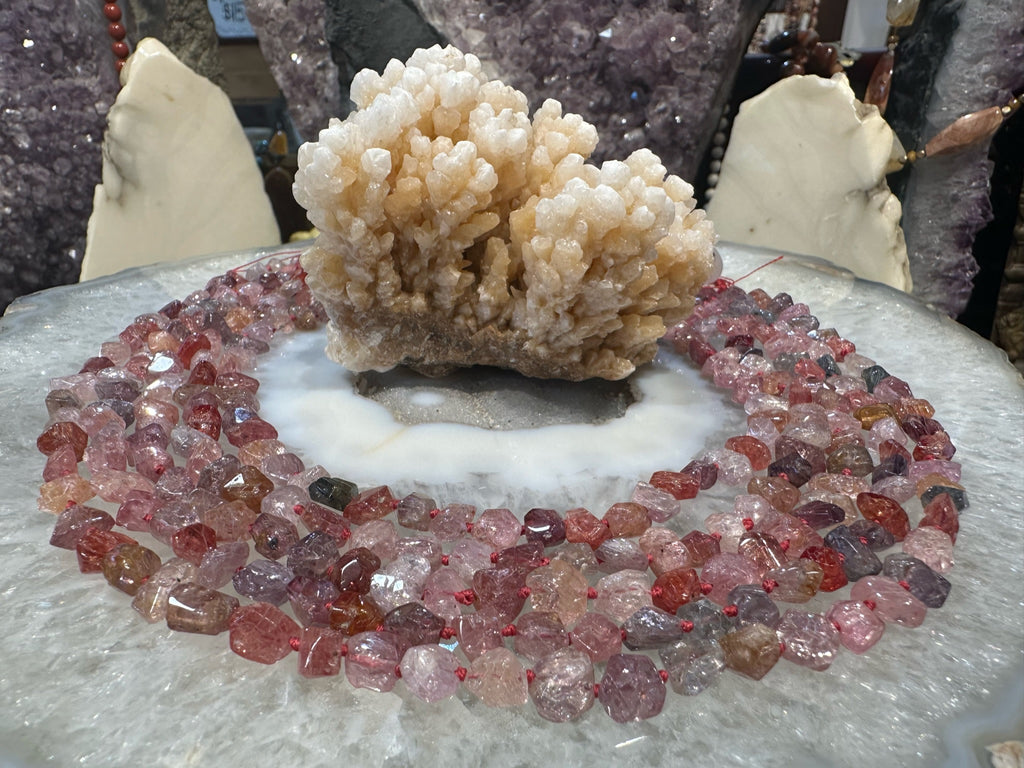 Rare Multicolor Spinel Faceted Nugget Gemstone Beads