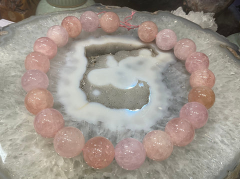 Beautiful morganite 20mm large round gemstones beads