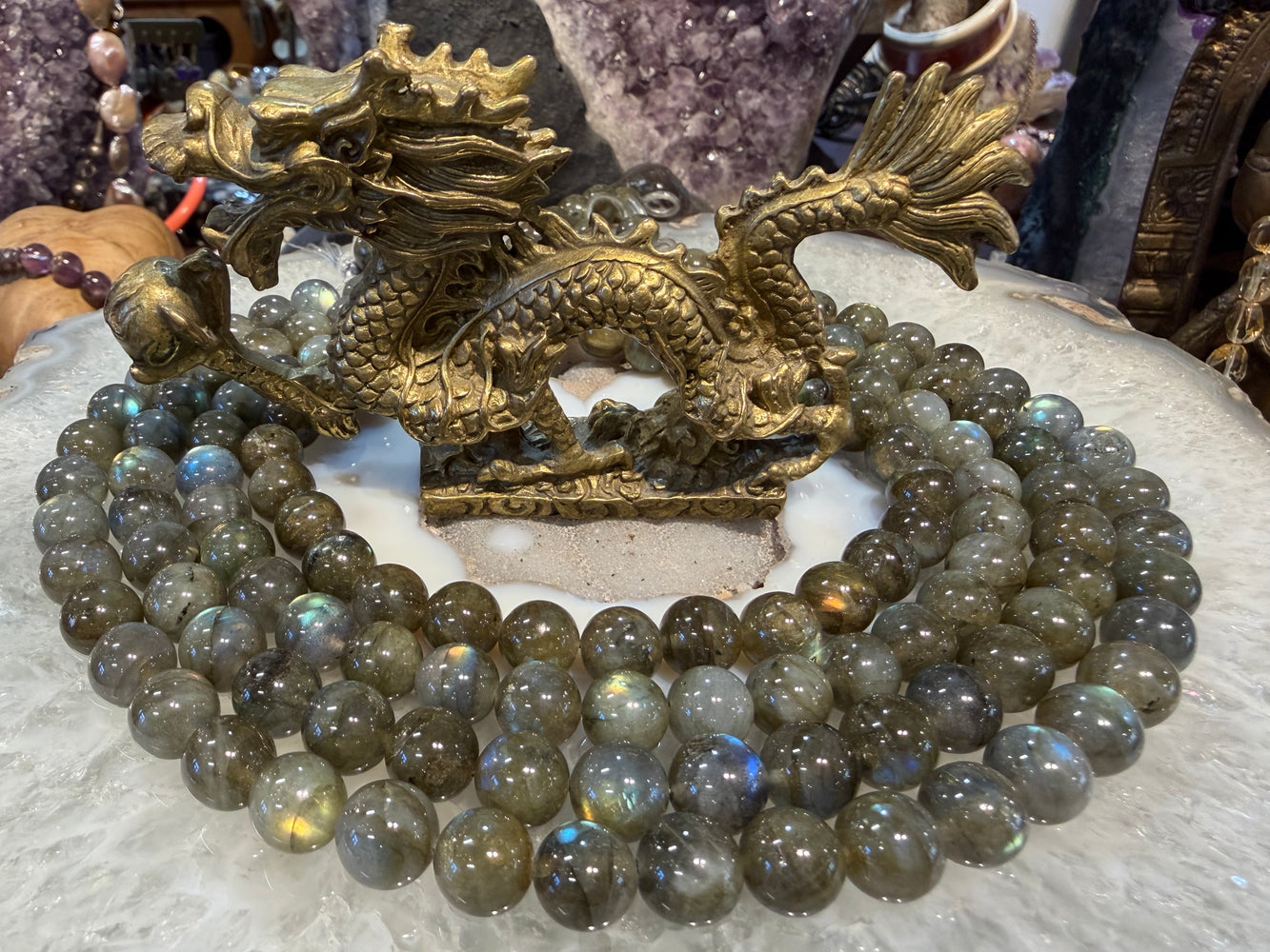 Labradorite flash 10mm gemstones beads