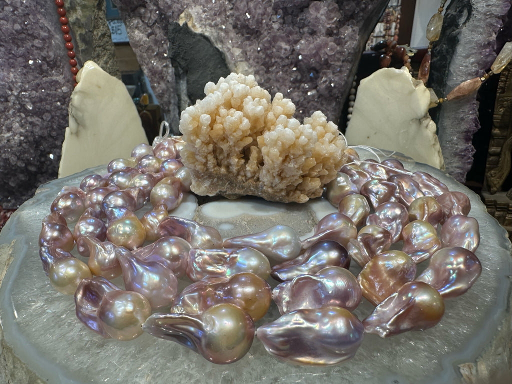 14-16mm Large Natural Multicolour Baroque Freshwater Pearls