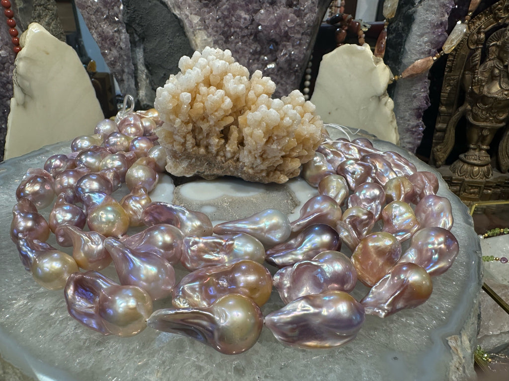 14-16mm Large Natural Multicolour Baroque Freshwater Pearls