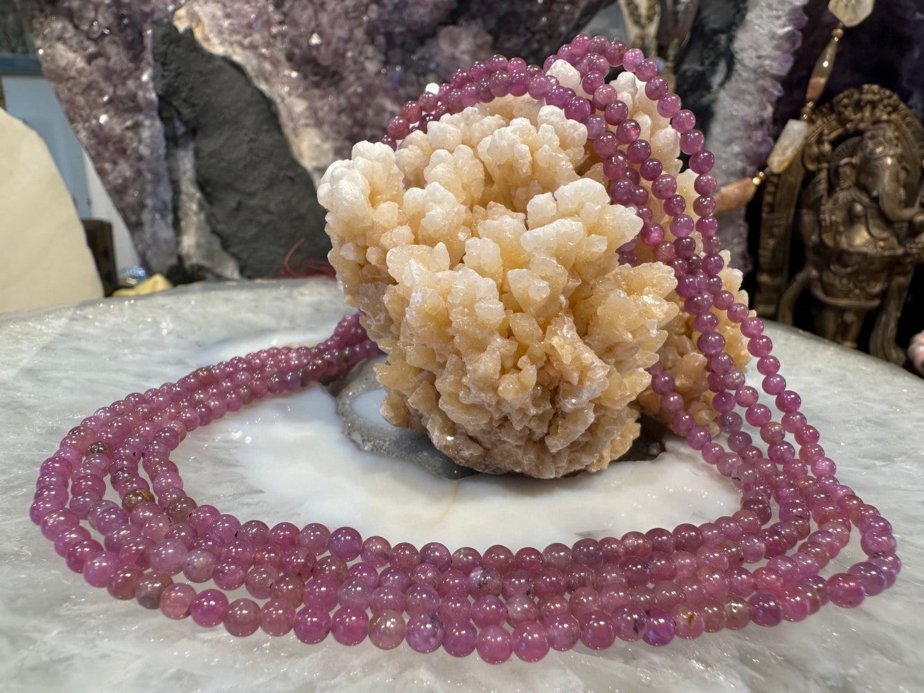 Beautiful Natural Ruby 4mm gemstones beads