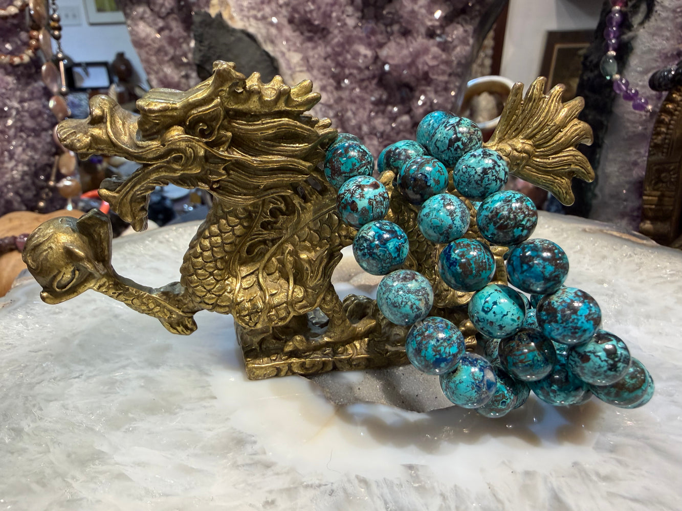 Chrysocolla 10mm gemstone bracelet