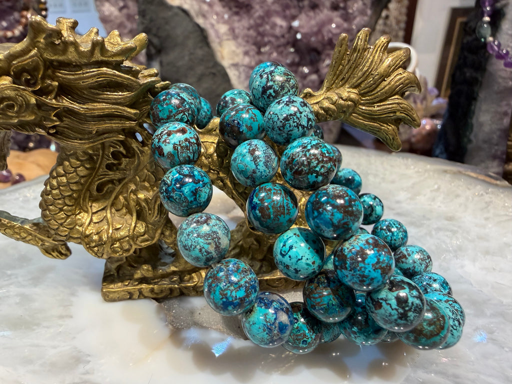 Chrysocolla 10mm gemstone bracelet