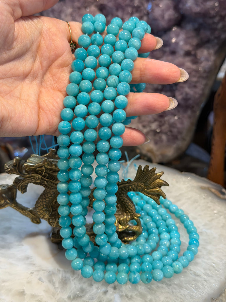 Superb Amazonite 8mm gemstone