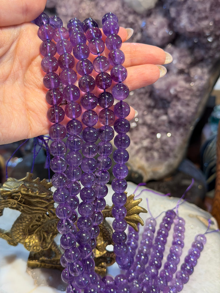 Amethsyt deep 10mm gemstones