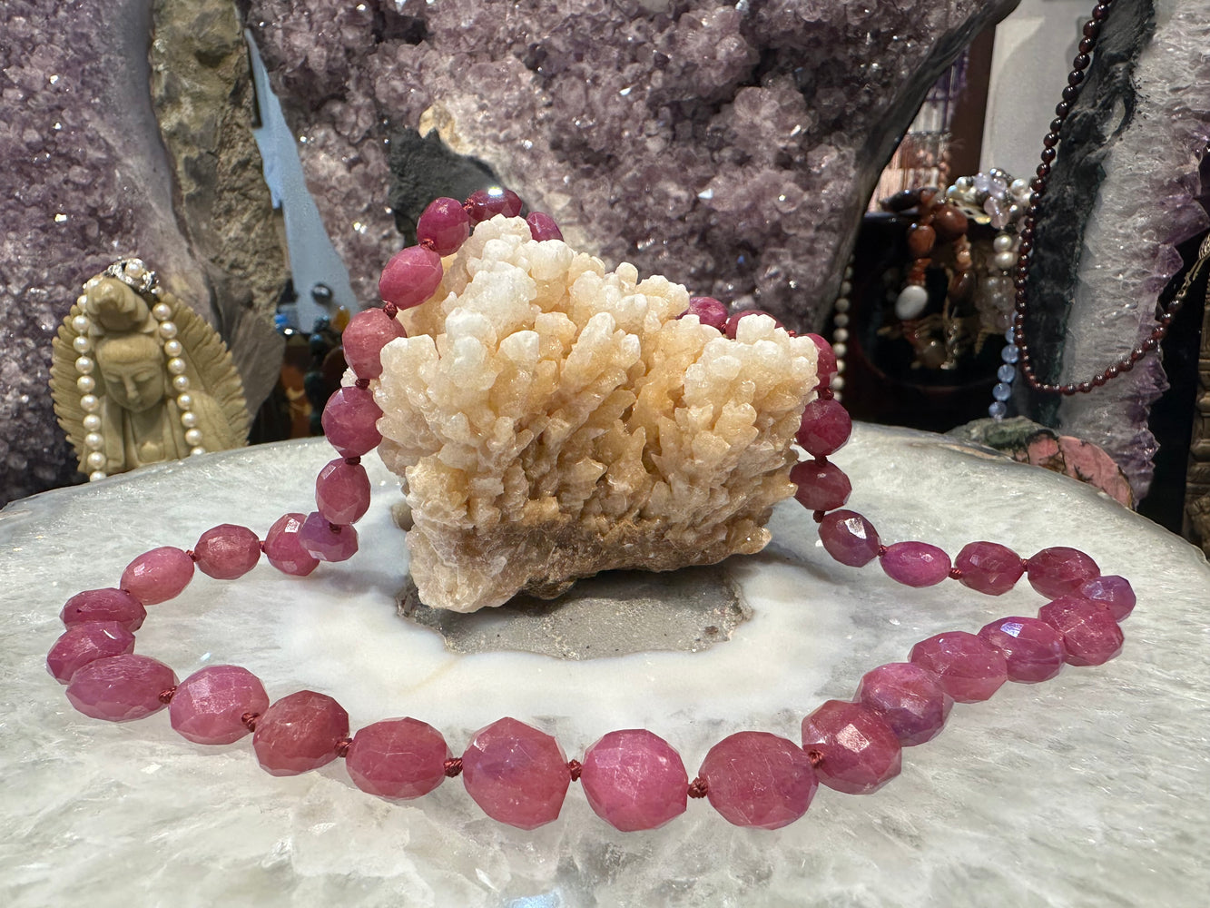 Stunning Ruby fancy faceted cut 8-12mm gemstone
