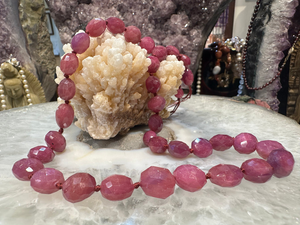 Stunning Ruby fancy faceted cut 8-12mm gemstone